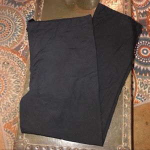 BLACK UNISEX DRAWSTRING SCRUB PANTS